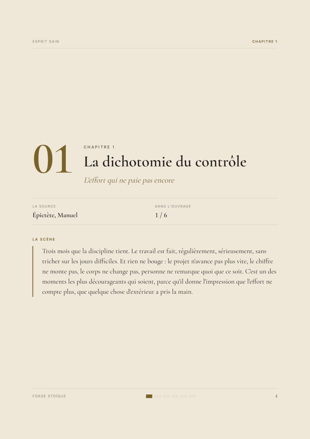 Page d'ouverture d'un chapitre de l'ebook